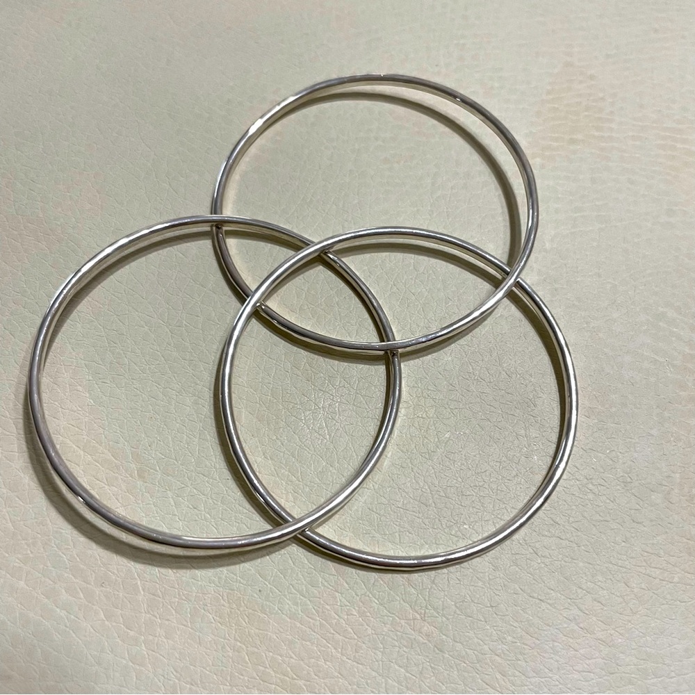 James Avery Linked Bangle Bracelets Sterling Silver Size Medium